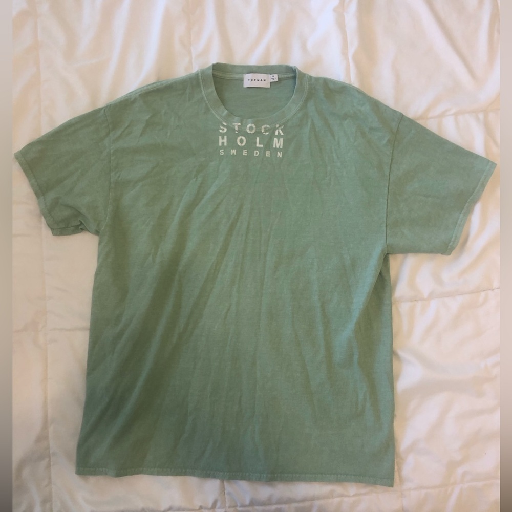 Topman T-shirt with Stockholm neck print. Size M.